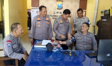 Antisipasi-Penyakit-Metabolisme,-Polisi-Sidoarjo-Dicek-Kesehatan